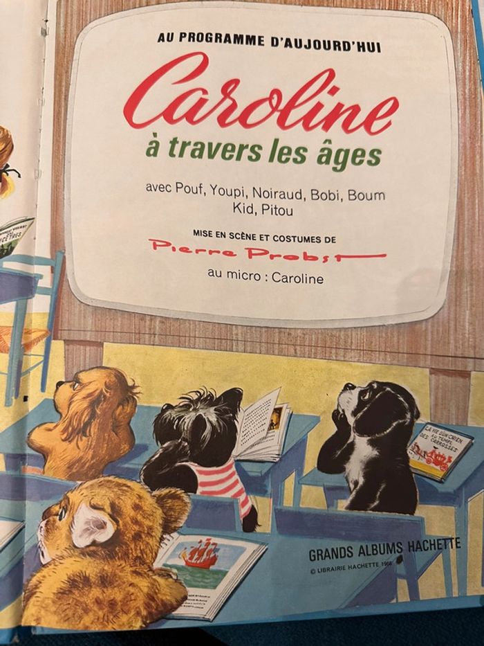 1967 Livre ancien Grands albums Hachette Caroline à travers les âges vintage ancien - photo numéro 9