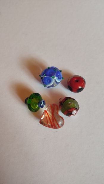 Lot perles en verre de Murano