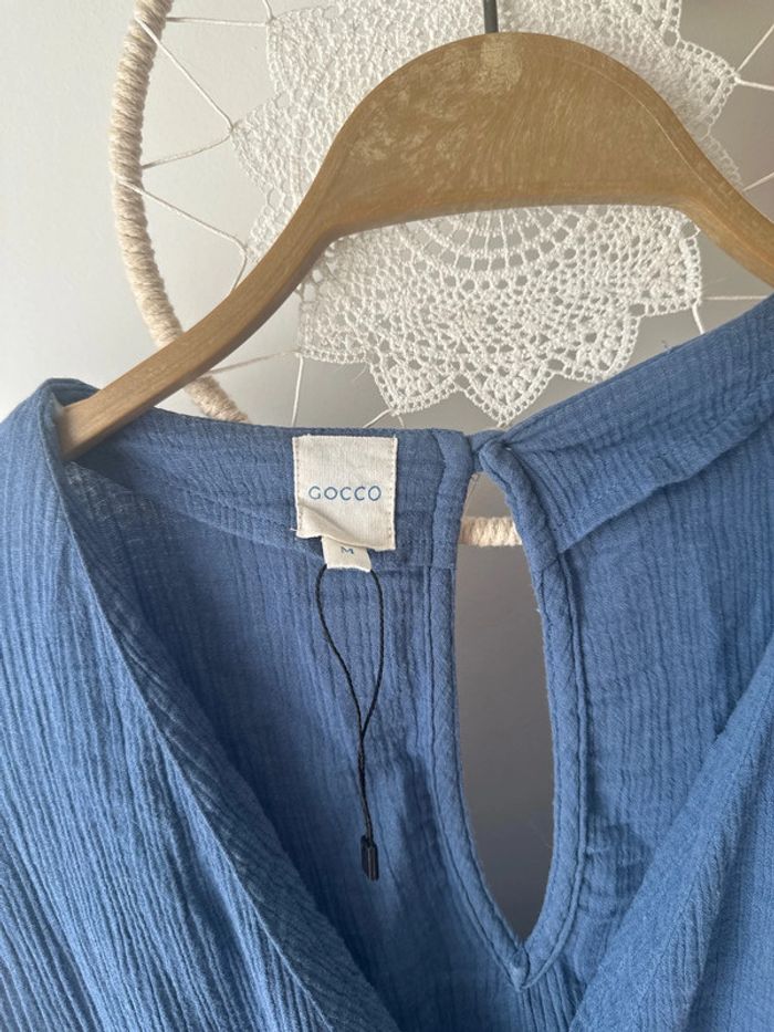 Robe portefeuille bleue Cocco – Taille M (neuve) - photo numéro 2