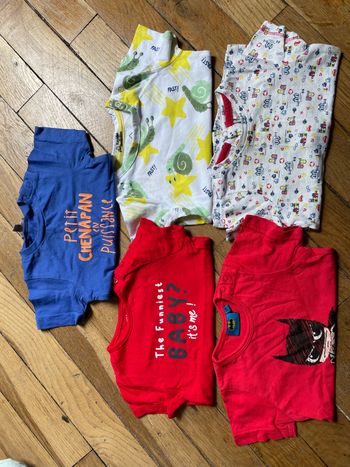 Lot tee shirt 6 mois