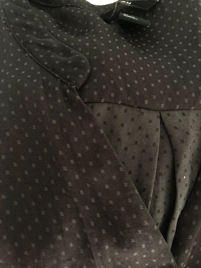 Blouse/chemise à motifs marron H&M taille 36 - photo numéro 5