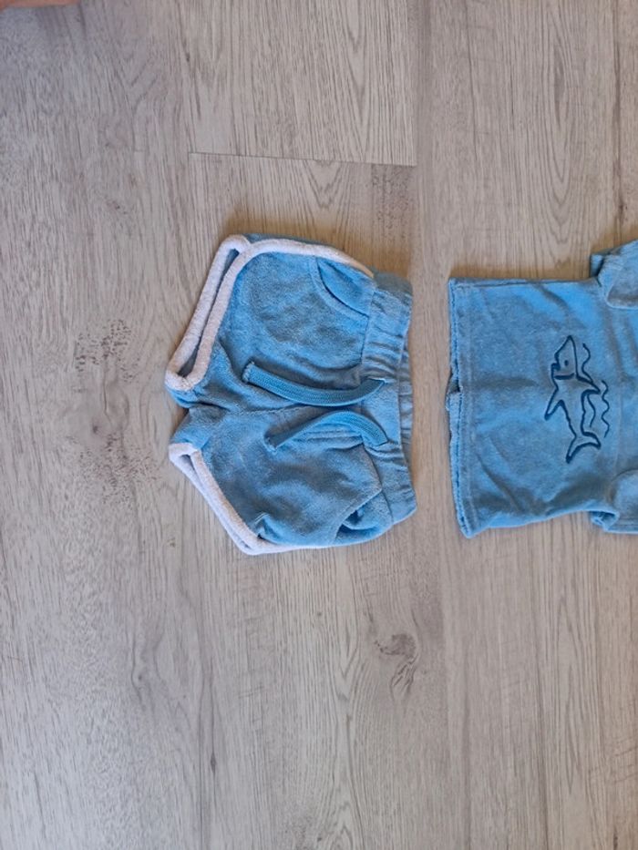 Ensemble 3 mois 62 cm Gémo short tee shirt neuf - photo numéro 6