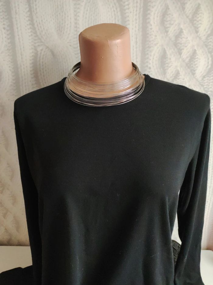 Ras du cou collier en métal multicouche - photo numéro 3