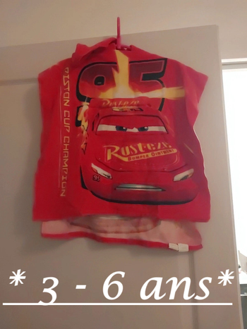 cape de bain flash mc queen 3/6 ans
