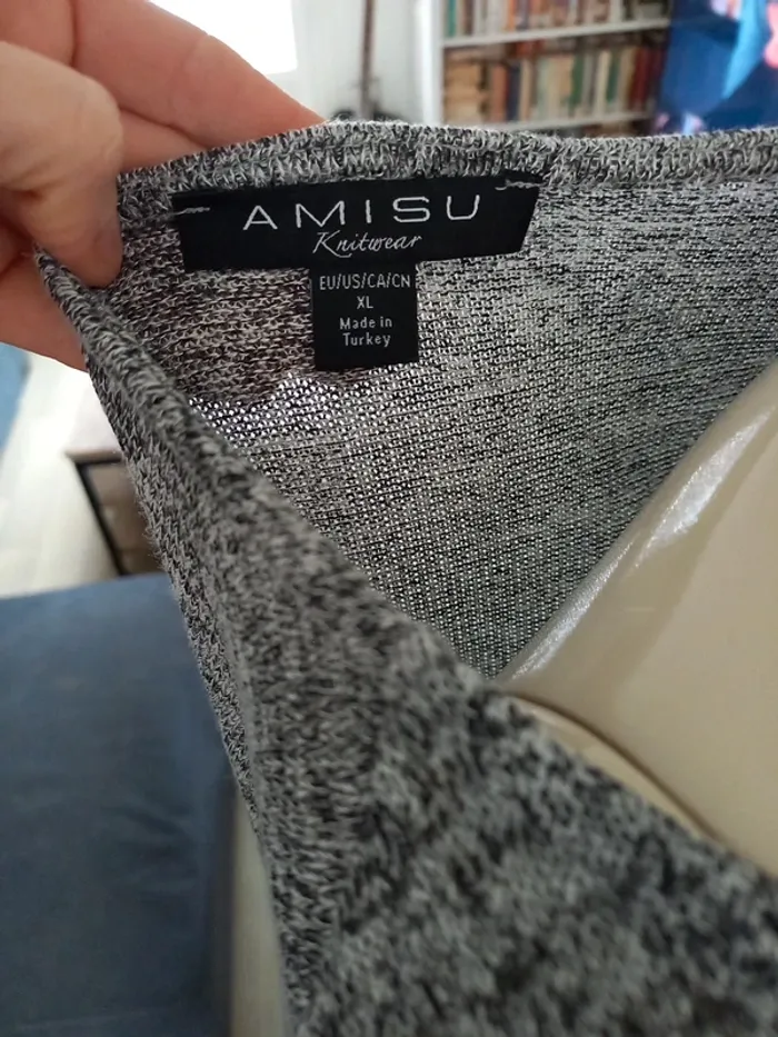 Pull femme noir et gris XL - photo numéro 5
