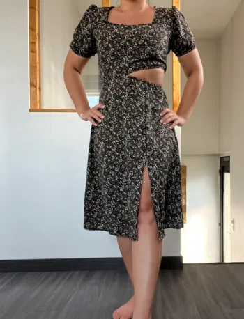 Robe été fleurs sexy fendue