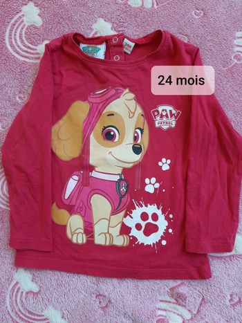 Tee-shirt 24 mois Pat Patrouille