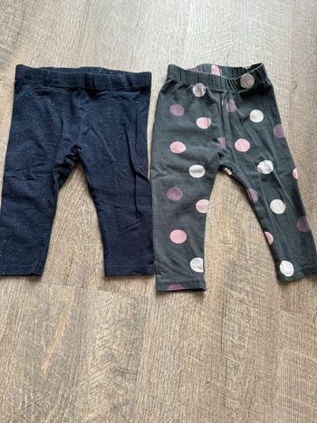 Lot 2 legging kiabi 9 mois