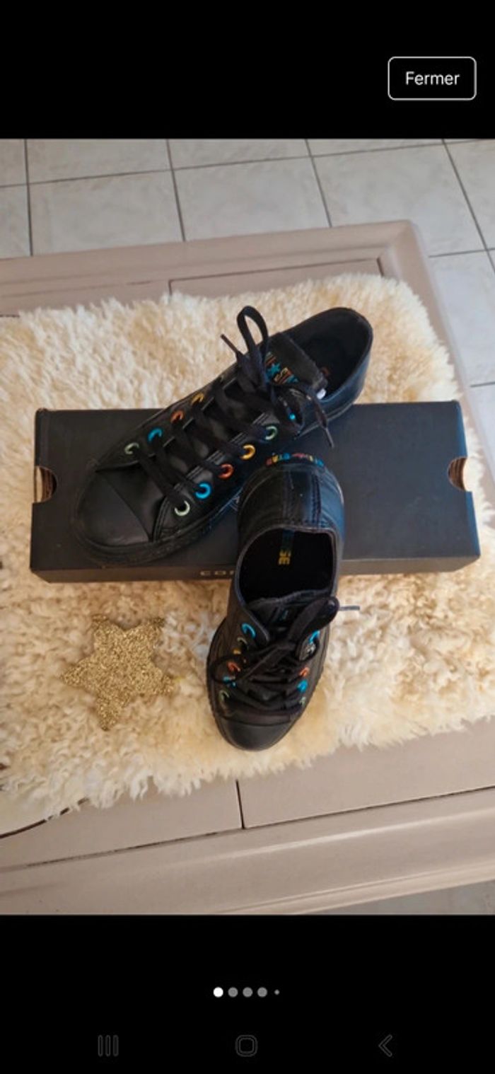 Converse noires 💣 - photo numéro 2