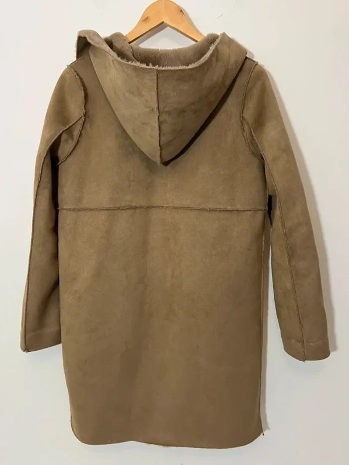 Manteau Zara réversible taupe - photo numéro 4