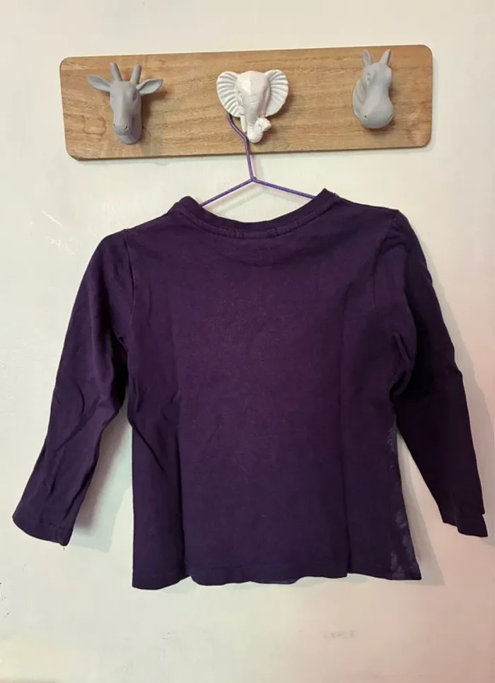 Magnifique t-shirt manches longues loup, 18/24 mois, H&M. - photo numéro 6