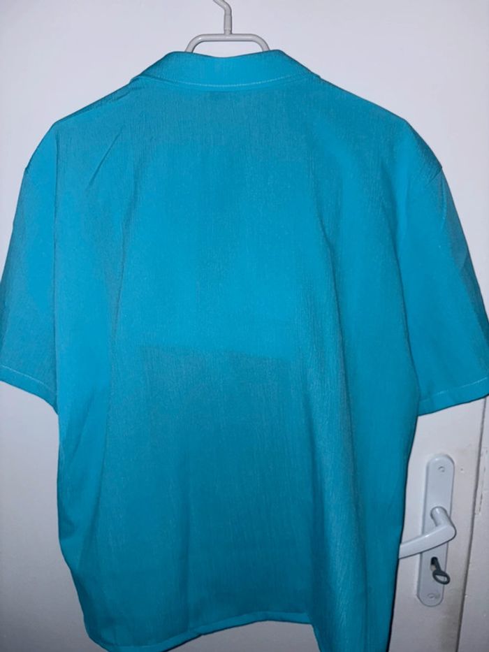 Ensemble chemise et short bleu ciel léger XL - photo numéro 4