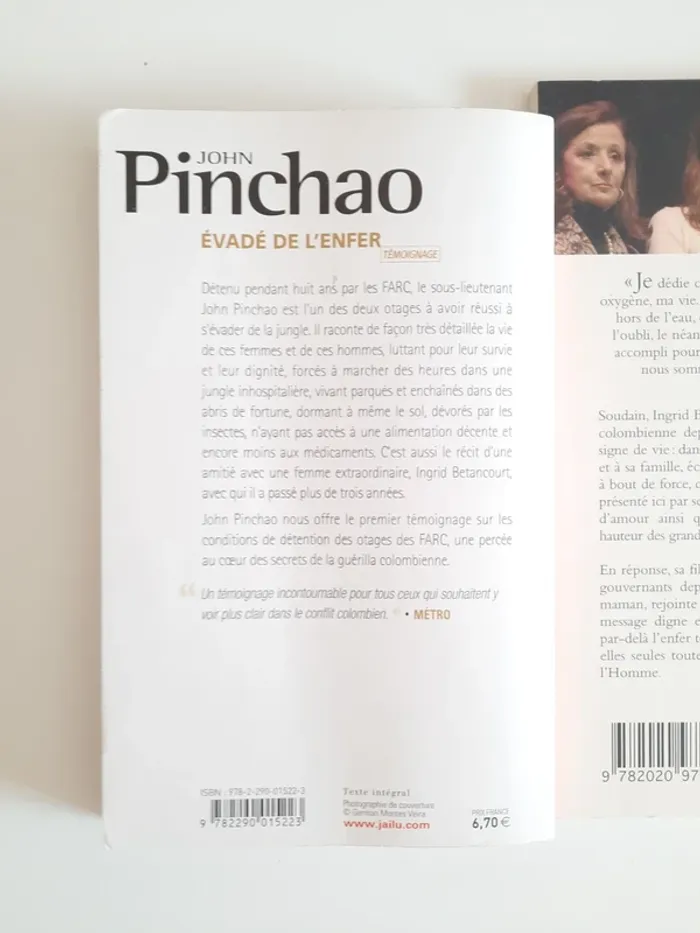 livre lot otage farc - photo numéro 2