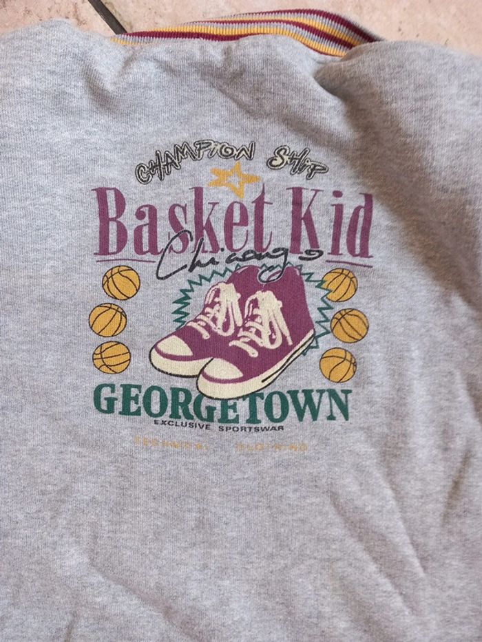 📦Veste sweat molletonné Basket kid coton 14ans - photo numéro 6