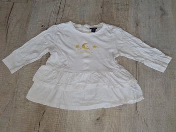 Tee shirt manche longue fille 12 mois