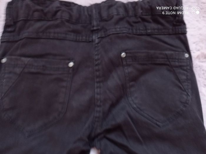 Pantalon fille noir motard, In extenso, taille 7 ans - photo numéro 4