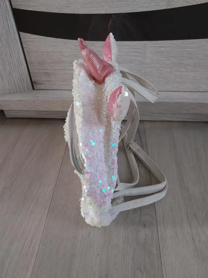 Sac à dos licorne à sequins - photo numéro 3