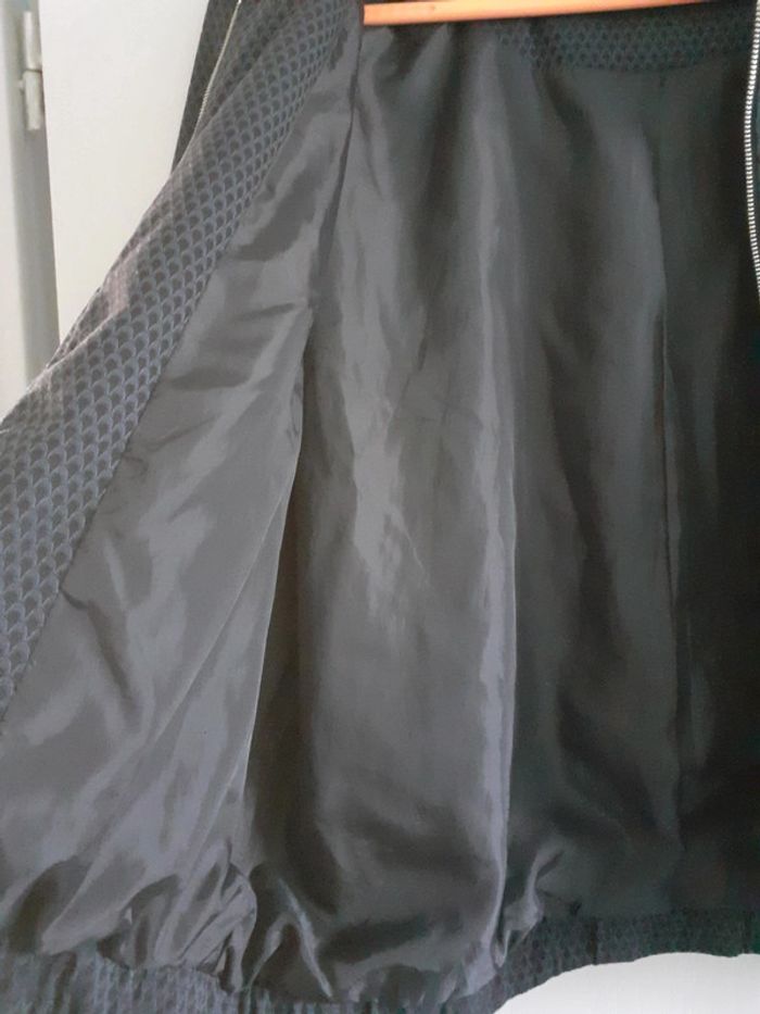 Veste zippée femme bleu marine à motifs taille 42 - photo numéro 6