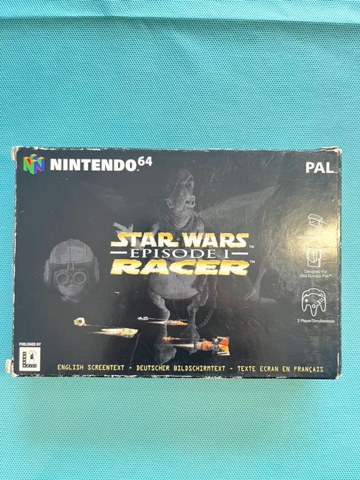 Boite originale Star Wars Episode 1 Racer - Nintendo 64