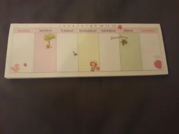 Post-it organiser/planner hebdomadaire - Charlotte aux fraises - neuf