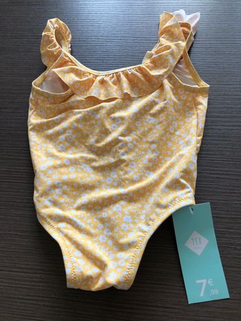 maillot de bain fille tex baby 71 cm 9 mois