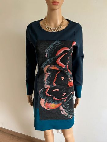 Robe bleue canard à manches longues Miss Captain taille 36 jamais portée