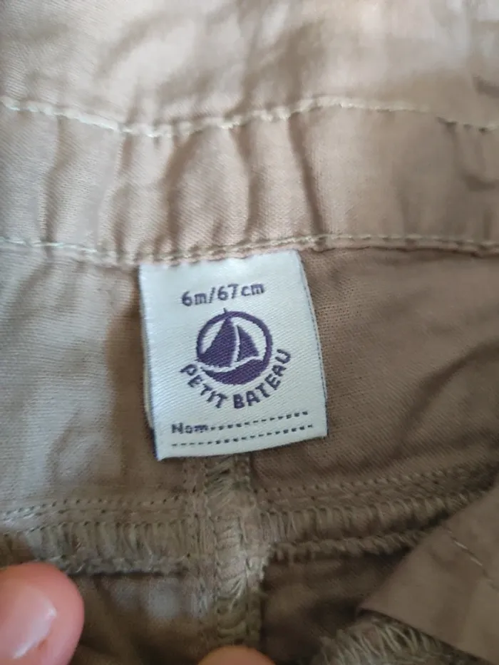 Salopette short petit bateau bébé - photo numéro 3