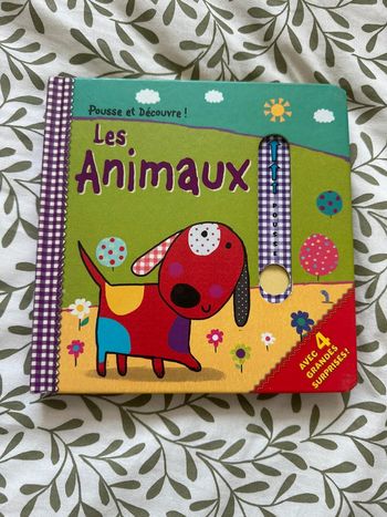 Livre Les animaux Pousse et découvre