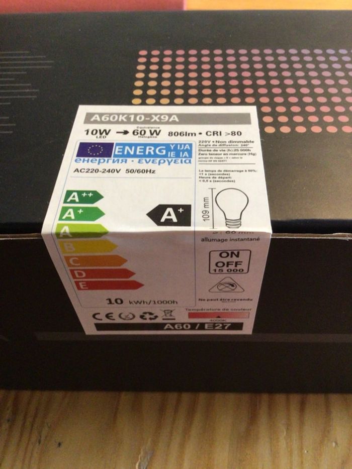 Boite de 10 ampoules Led 10 W - photo numéro 2