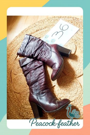 Bottes talons marrons 36