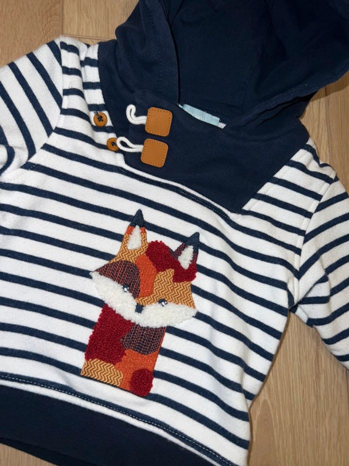 Gilet sweat obaibi garçon 3 mois