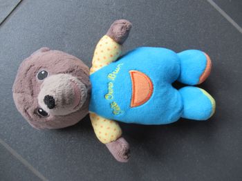 Peluche Petit Ours Brun avec grelot neuve