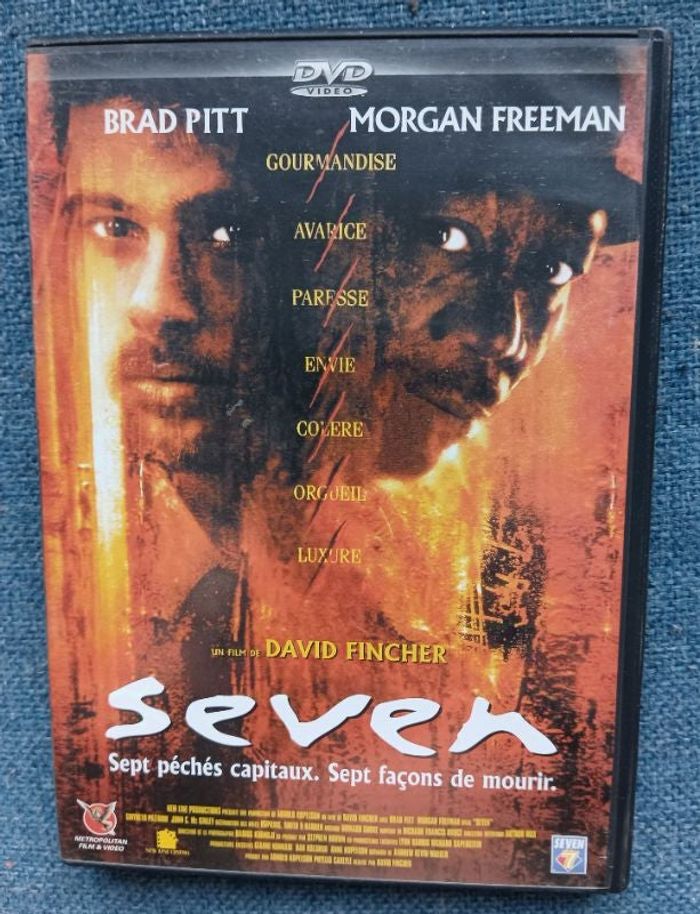 DVD SEVEN 1995 Fincher, Brad Pitt, Morgan Freeman