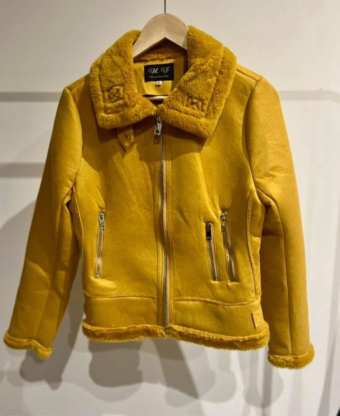 Manteau aviateur moutarde neuf