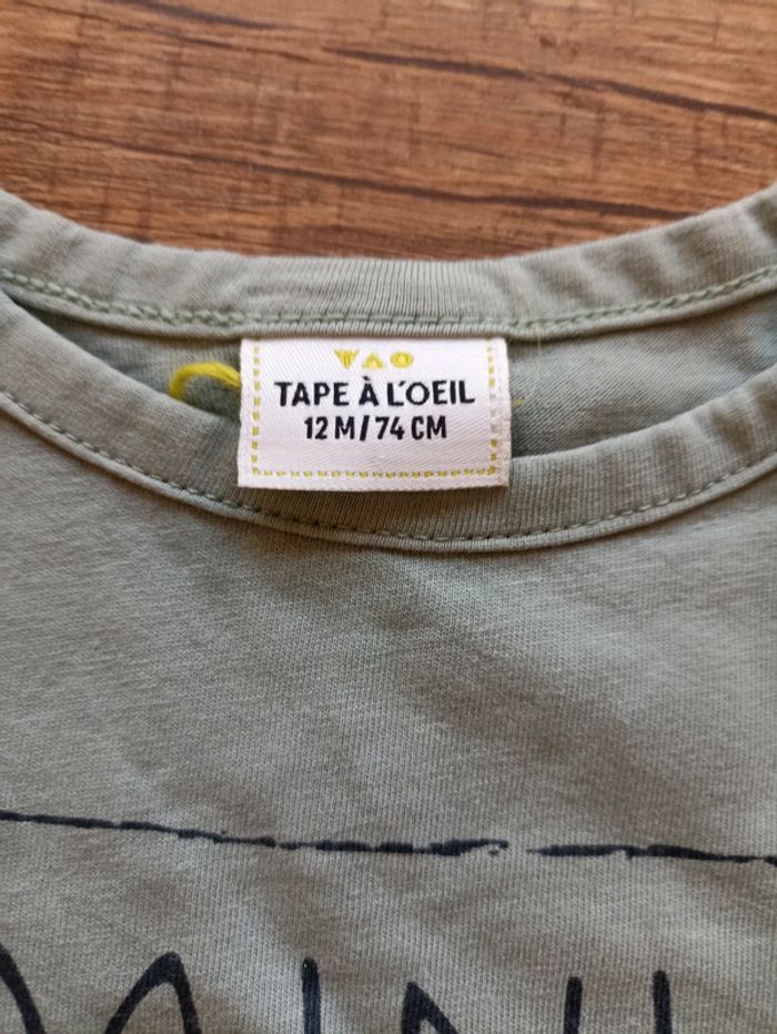 Ensemble pantalon t-shirt manches longues 12 mois - photo numéro 5