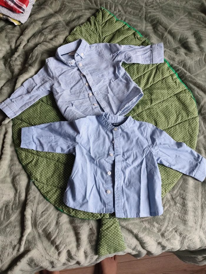 Chemises manches longues 9 mois