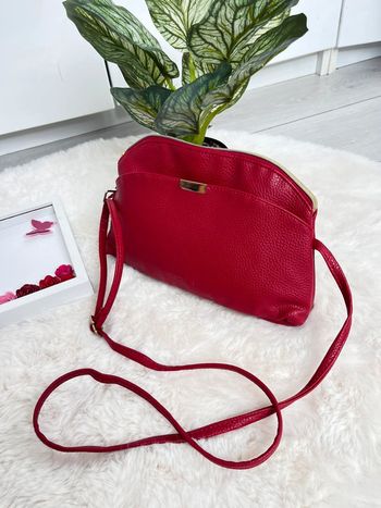 Sac à main à bandoulière rouge 👛