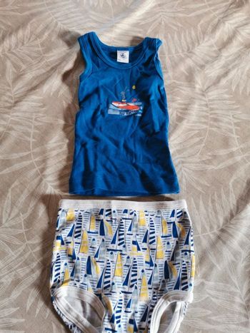 Ensemble été petit bateau