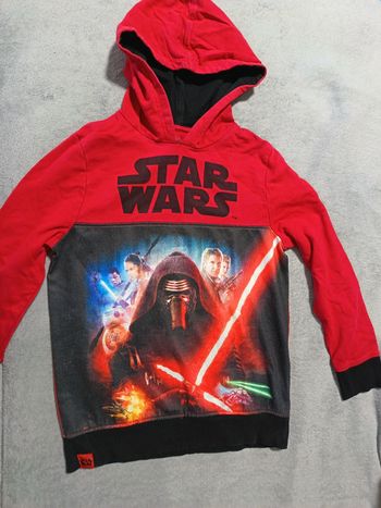 Sweat rouge Star wars 134-140 cm