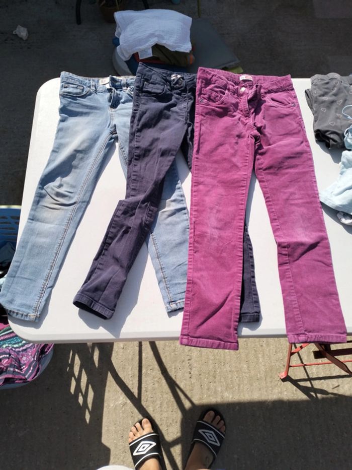 3 pantalons 7/8 ans
