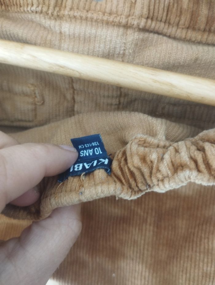 Jupe velours marron Kiabi 10ans - photo numéro 4