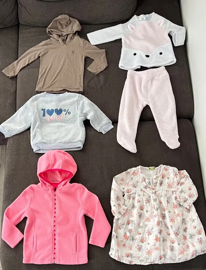 Lot de vêtements hiver fille 18 mois - photo numéro 2