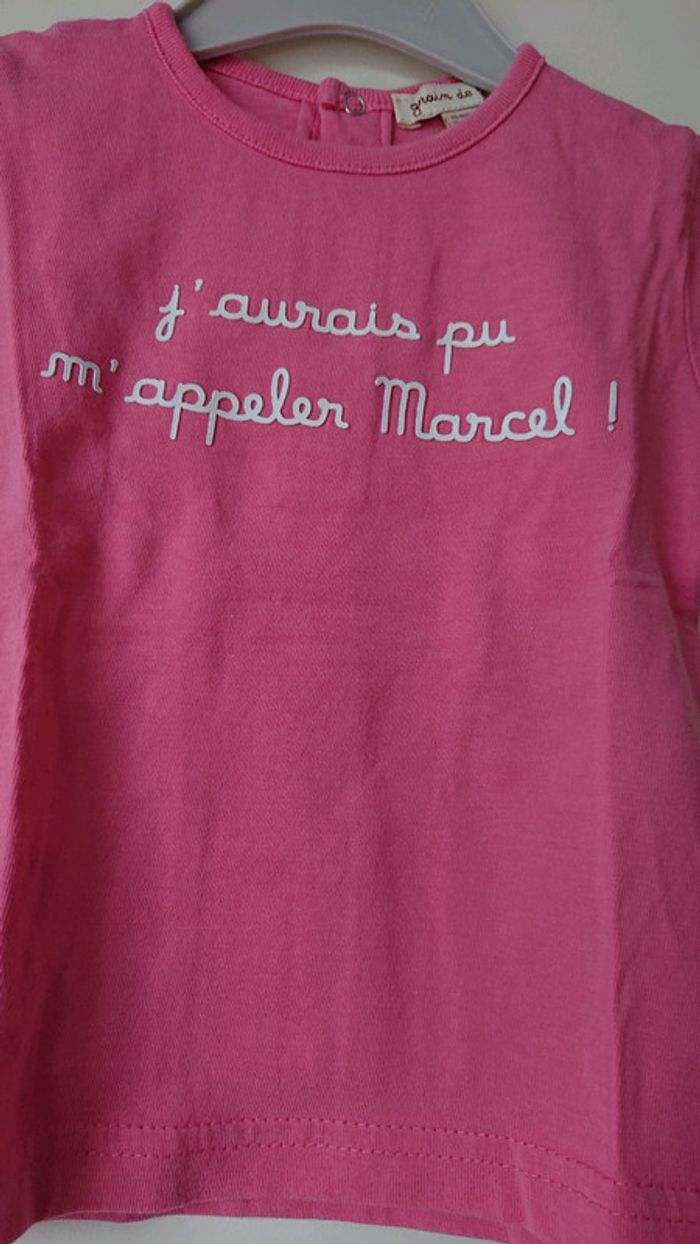 Tee-shirt manches courtes Grain de blé 18 mois/81 cm - photo numéro 2
