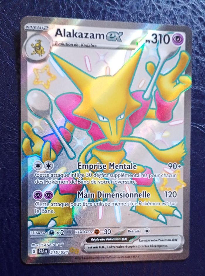 Carte pokémon Alakazam ex 215/091 Destinées de Paldéa Fr - photo numéro 2