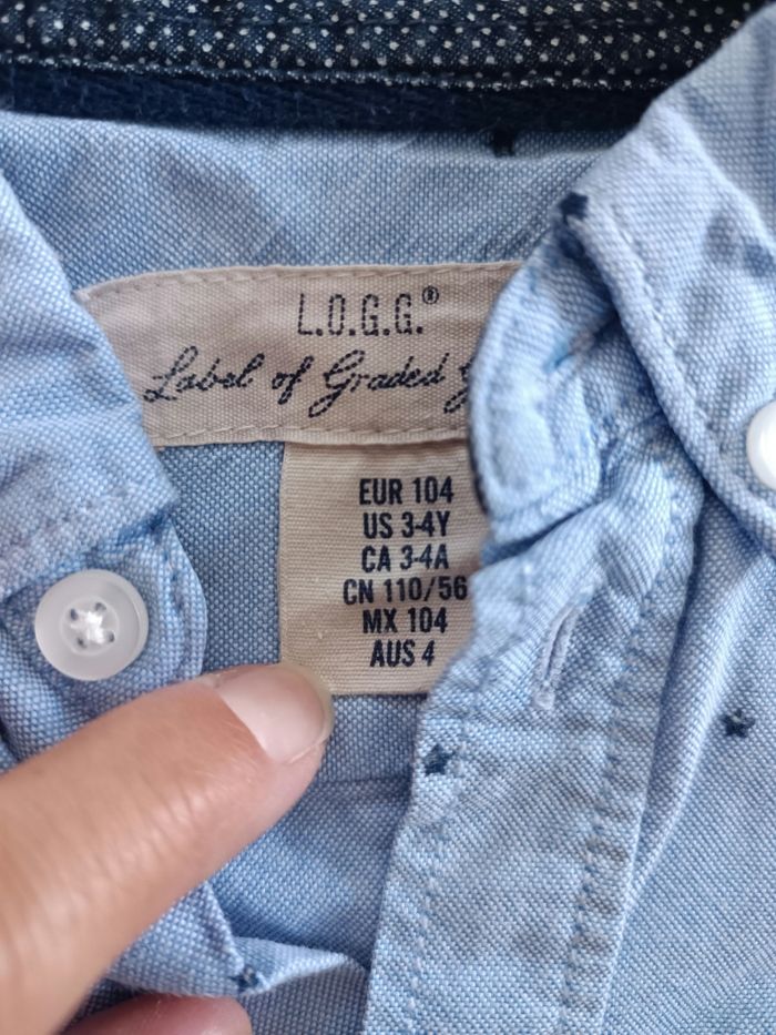 2 chemises garçons H&M 3/4 ans - photo numéro 6