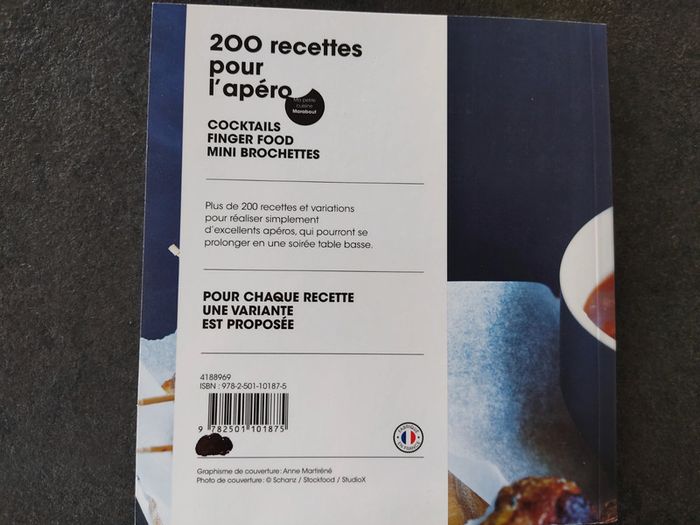 Livre 200 recettes pour l'apéro - photo numéro 2