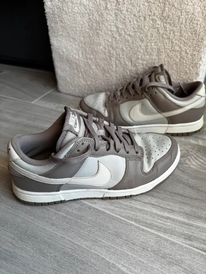 Dunk Nike beige marron