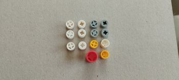 Lot de petites jantes Lego 