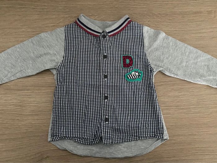 Chemise manches longues DPAM 9 mois - photo numéro 2