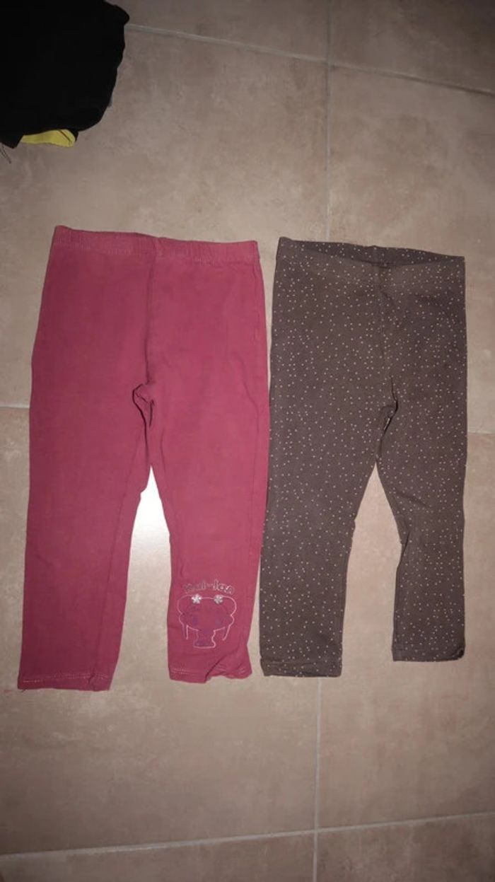 Lot de 5 leggings 2-3ans - photo numéro 7